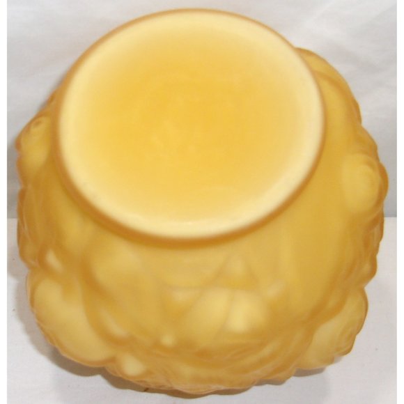 L.G. Wright Glass Co. by Fenton Puffy Rose Cased Satin 50's Bud Vase/Planter 4 1 - Picture 7 of 10